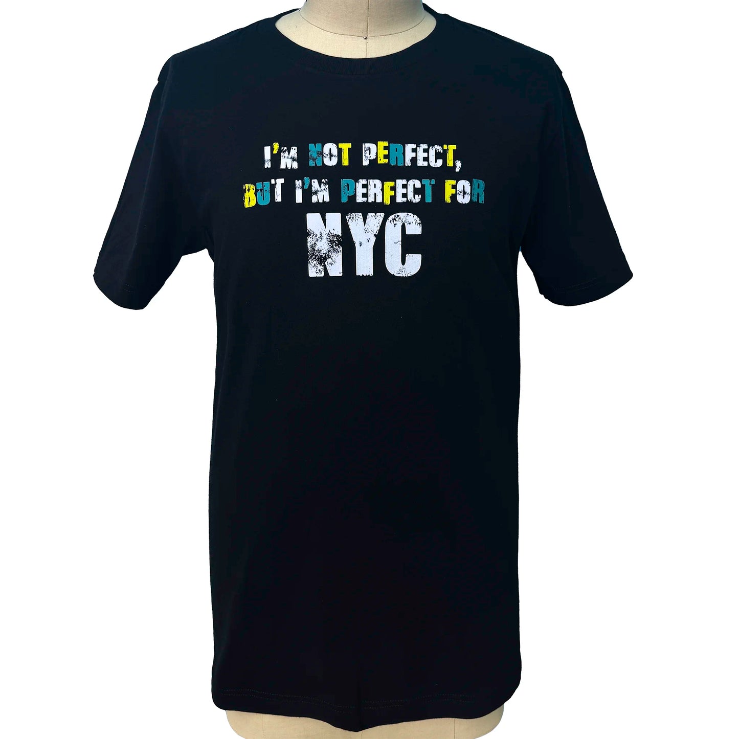 I'm Not Perfect Black Tee