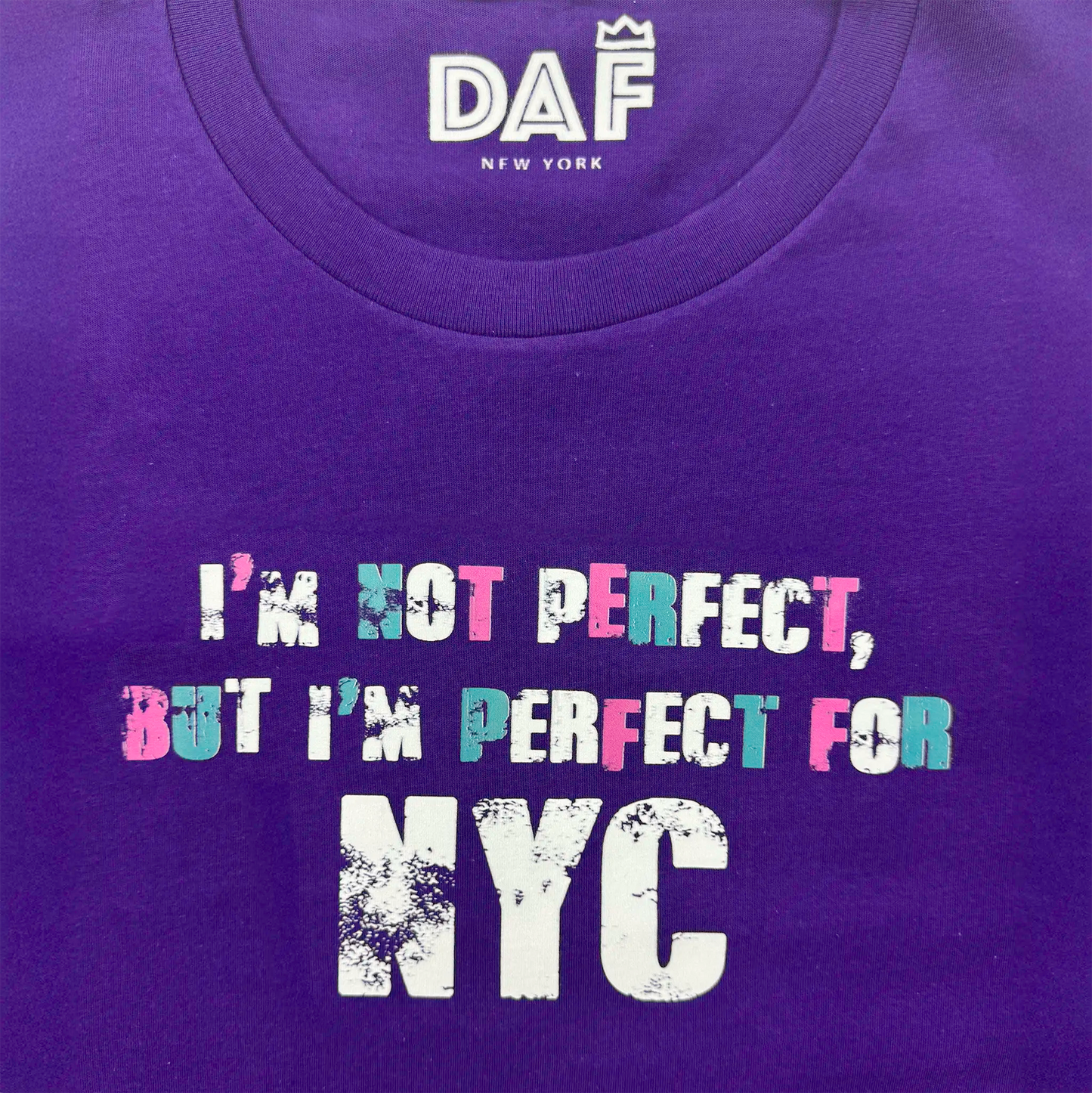 I'm Not Perfect Purple Tee