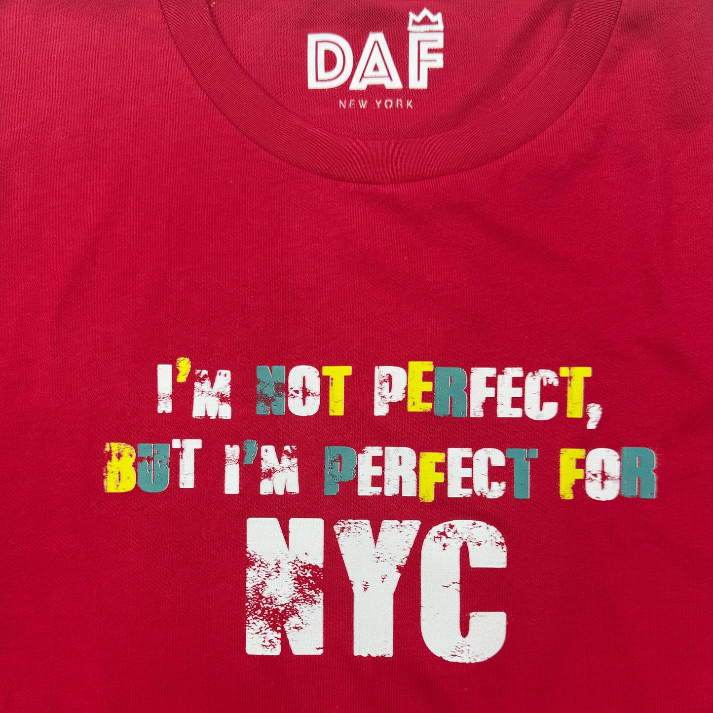 I'm Not Perfect Red Tee