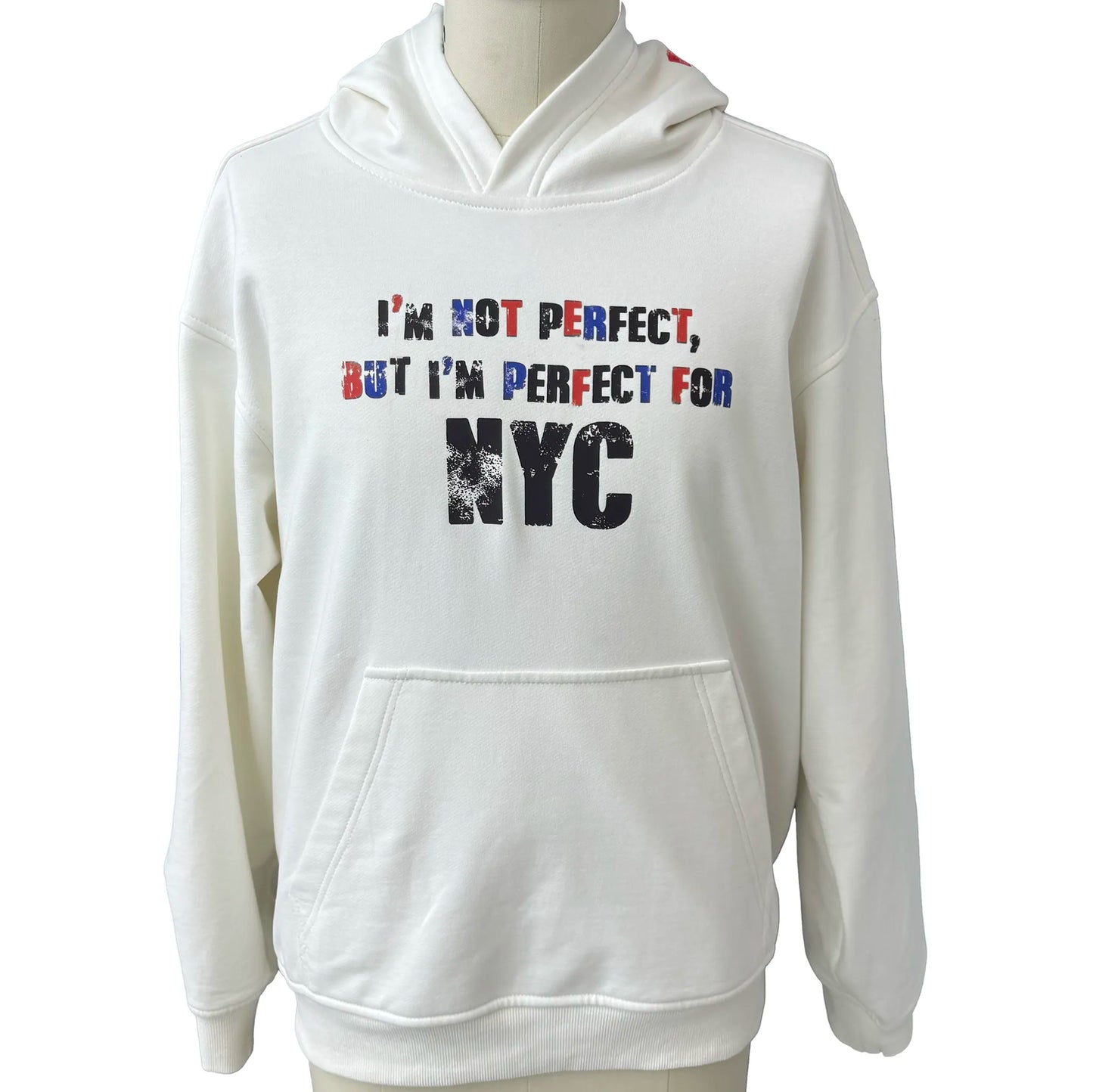 I'm Not Perfect Ivory Hoodie