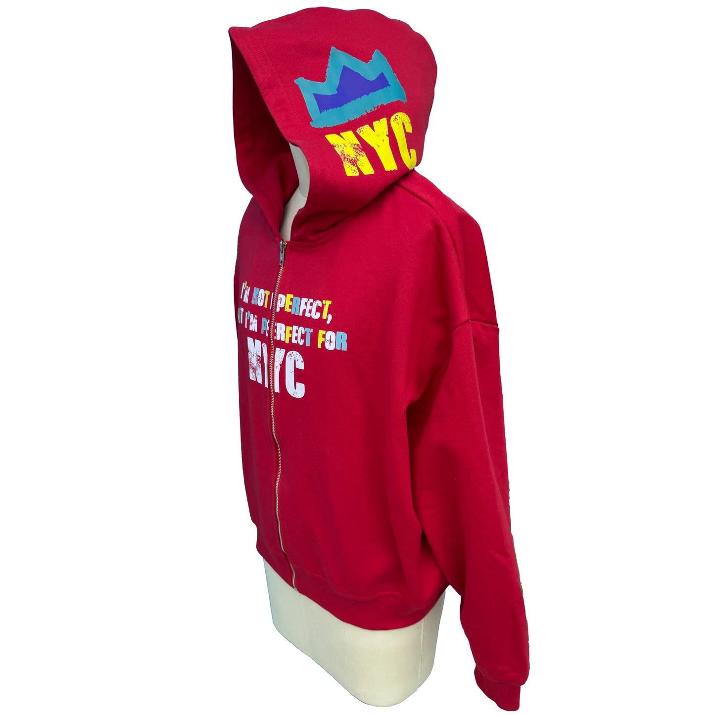 I'm Not Perfect Red Hoodie