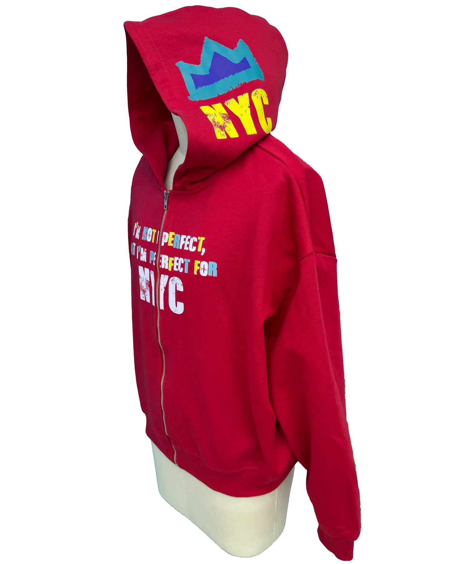 I'm Not Perfect Red Hoodie
