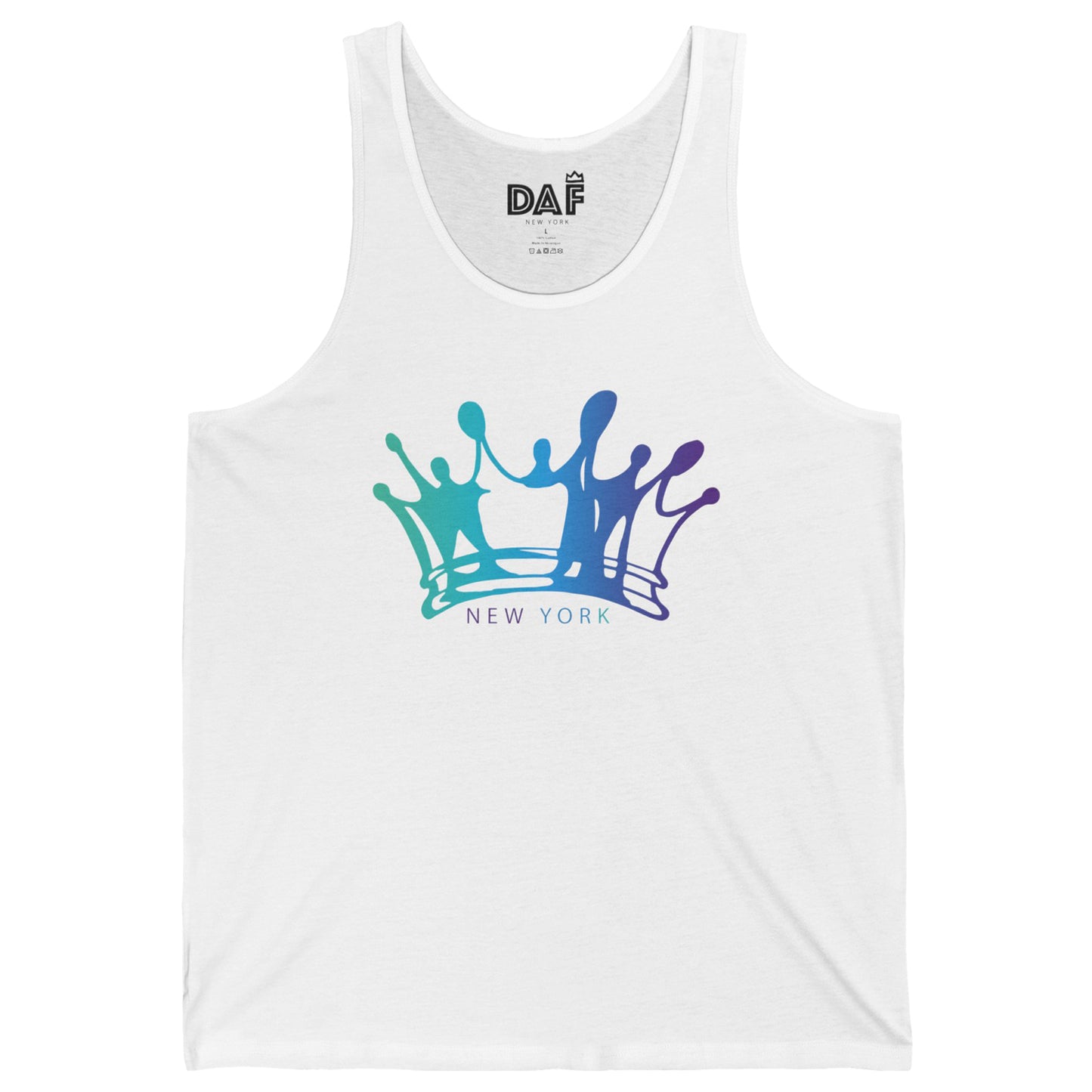 Graffiti Crown White Tank