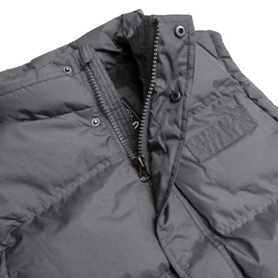 Oversize Charcoal Grey Puffer Vest
