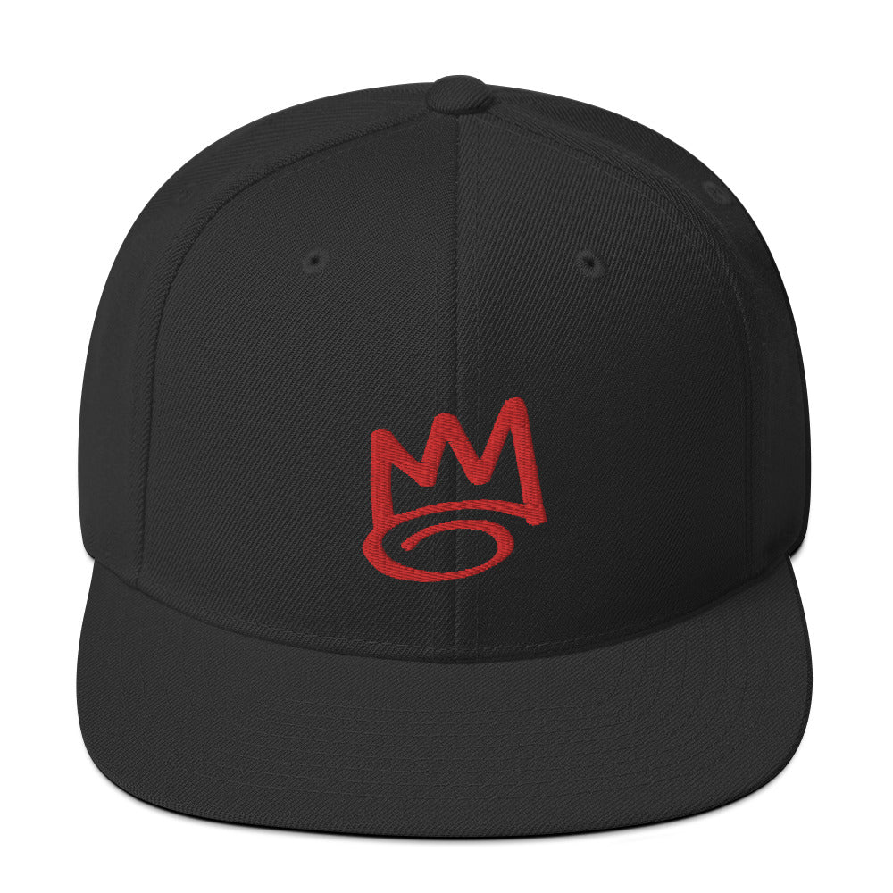 DAF Graffiti Crown Red on Black Snapback