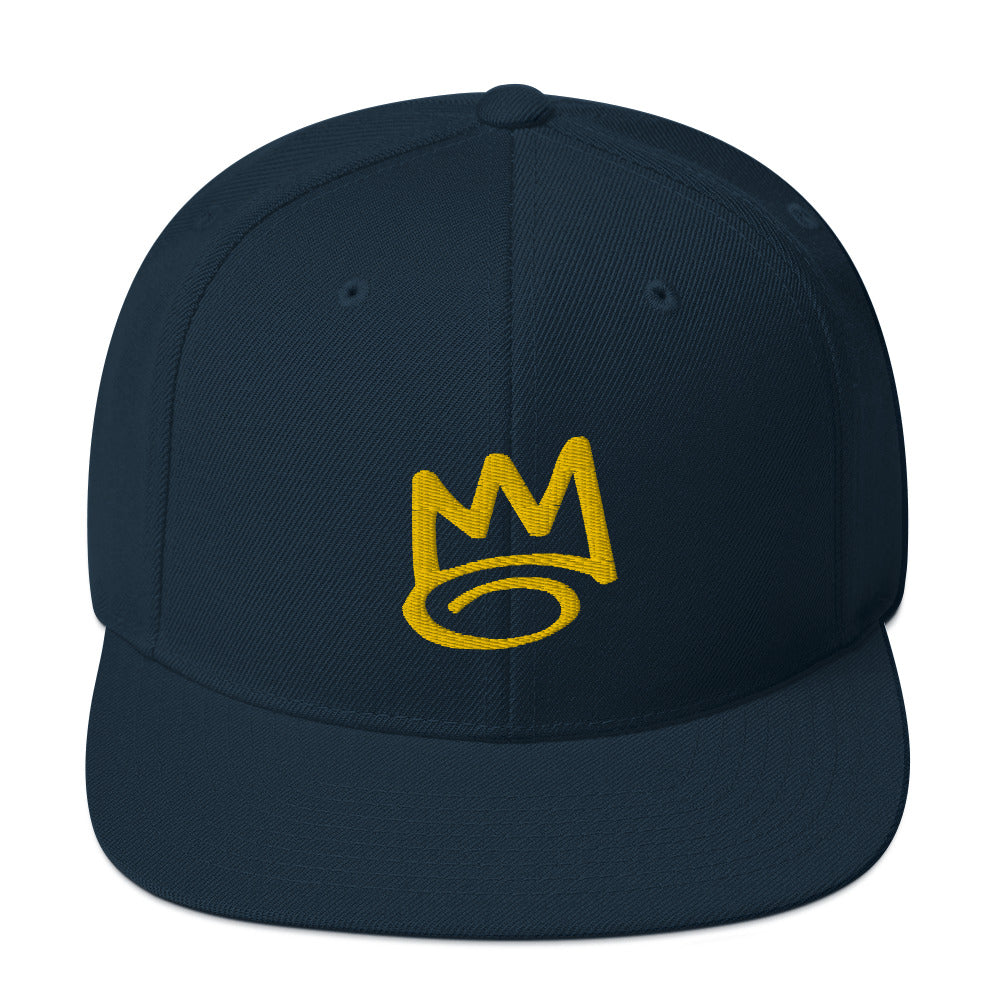 DAF Graffiti Crown Snapback Gold on Navy Snapback