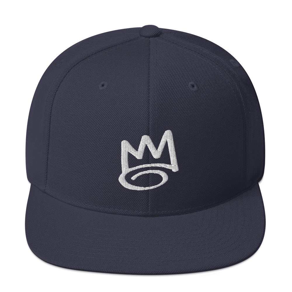 DAF Graffiti Crown Snapback White on Navy Snapback