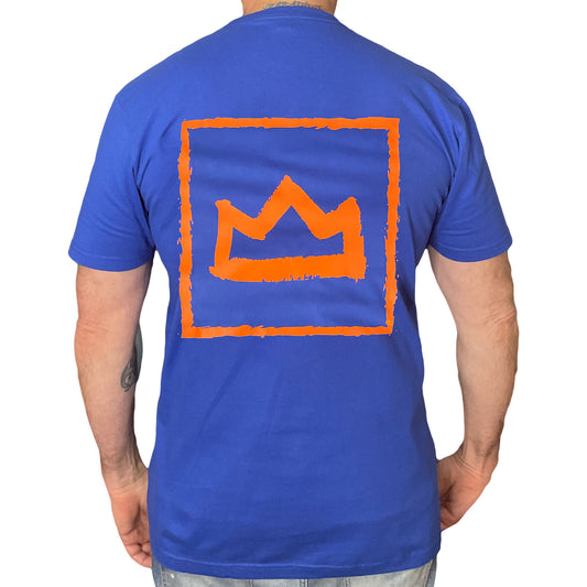 Crown Royale Orange and Royal Blue T-shirt