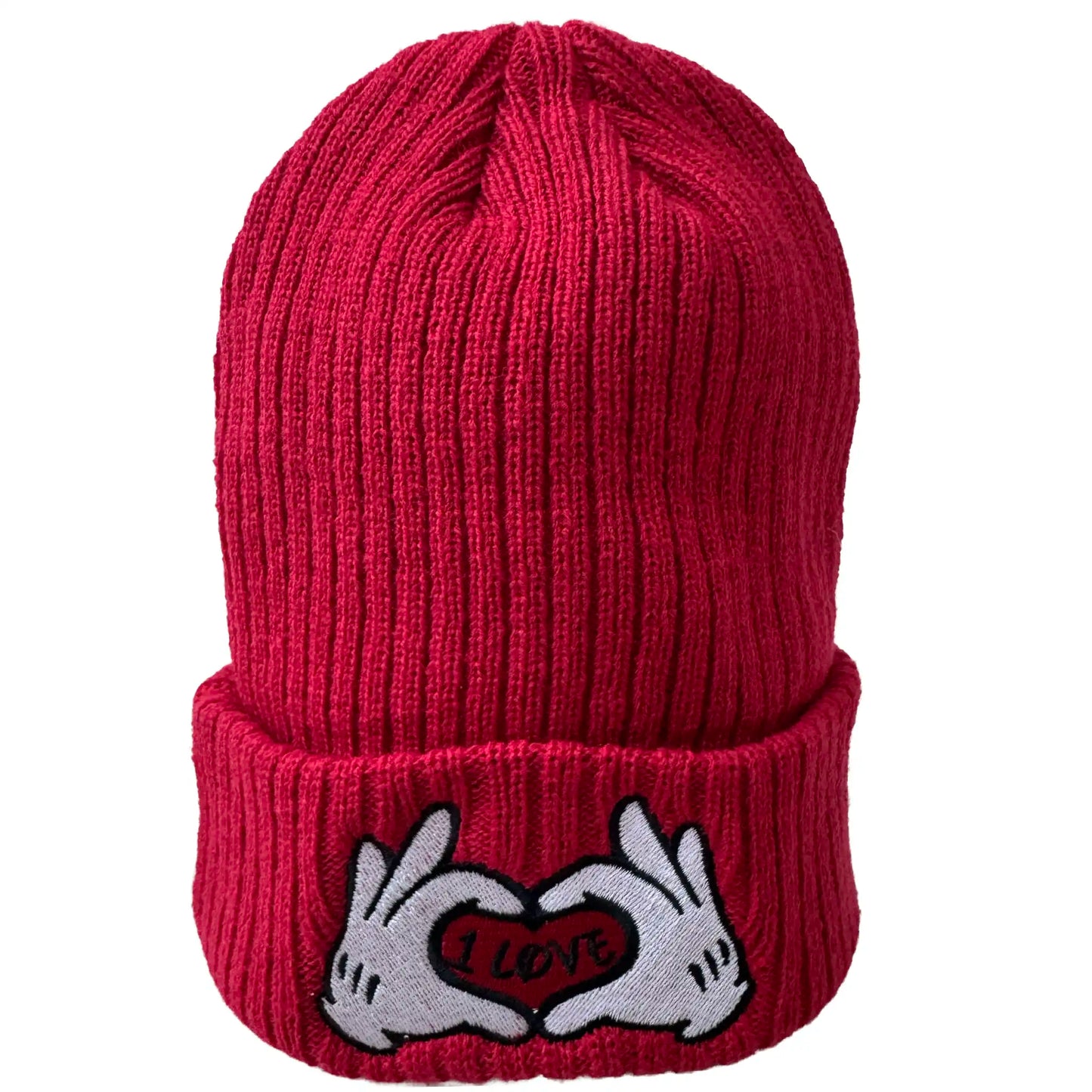 One Love Red Beanie