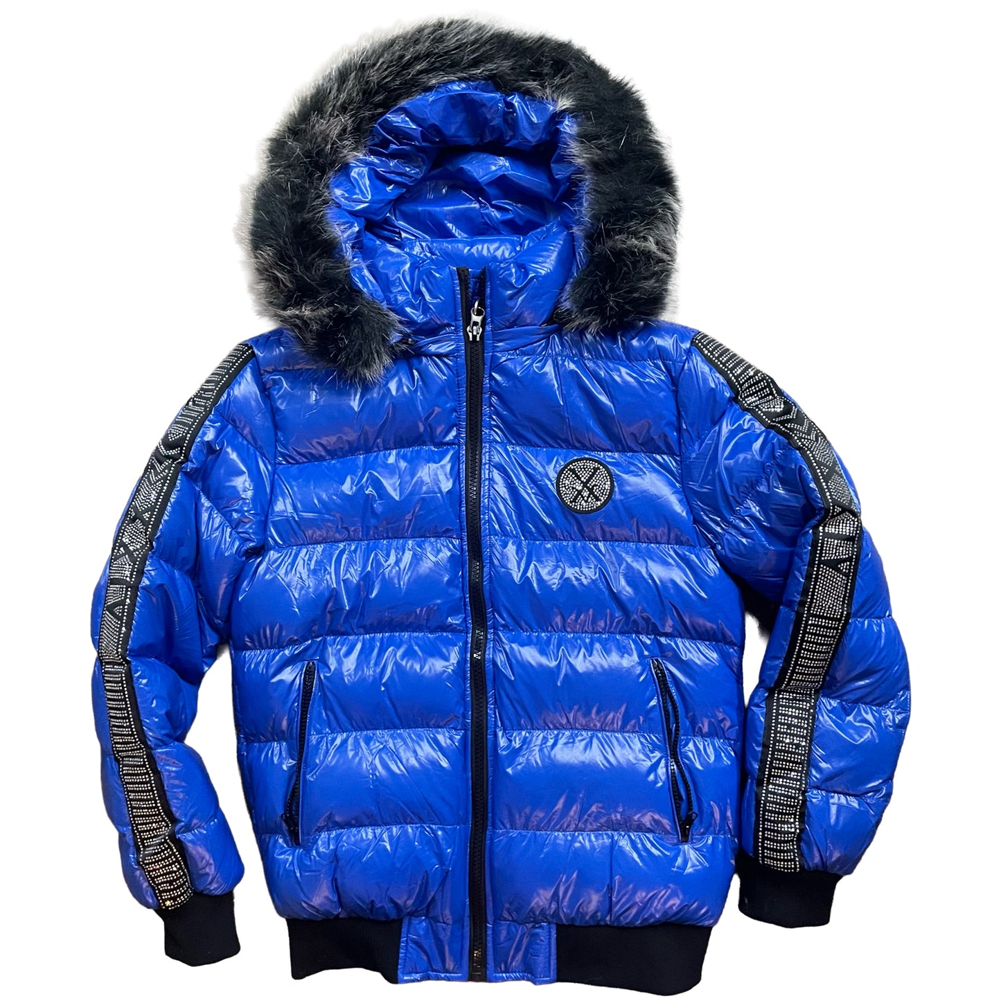 Royal Blue Bling Puffer