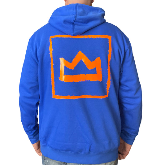 Crown Royale Orange and Royal Blue Hoodie