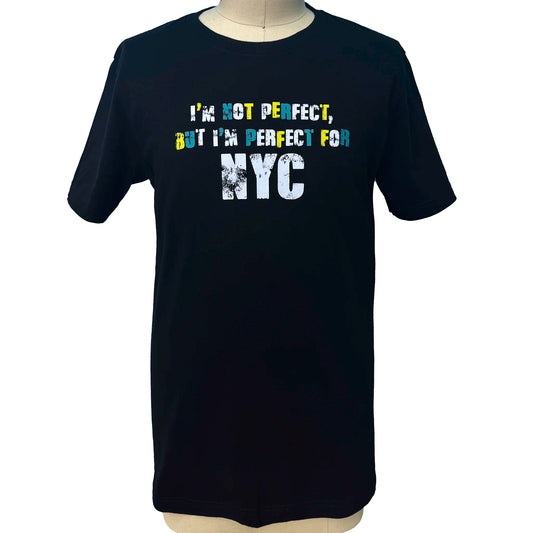 I'm Not Perfect Black Tee