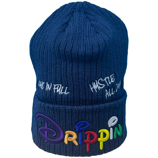 Drippin' Navy Beanie