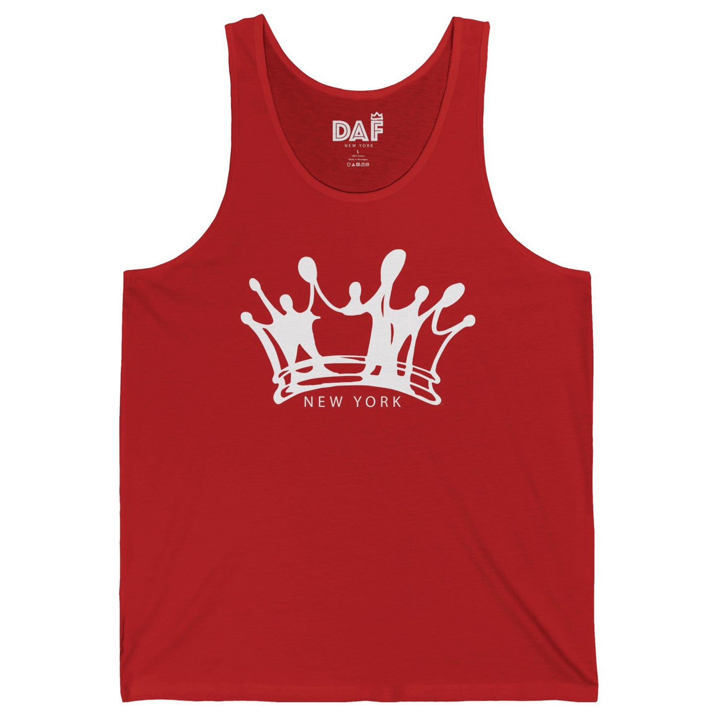 Red Graffiti Crown Tank