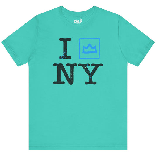 I Crown NY Teal T-shirt