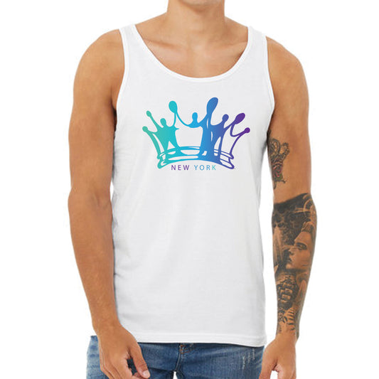 Graffiti Crown White Tank