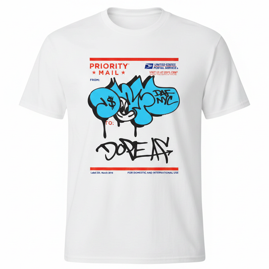 Graffiti Postal Label T-shirt