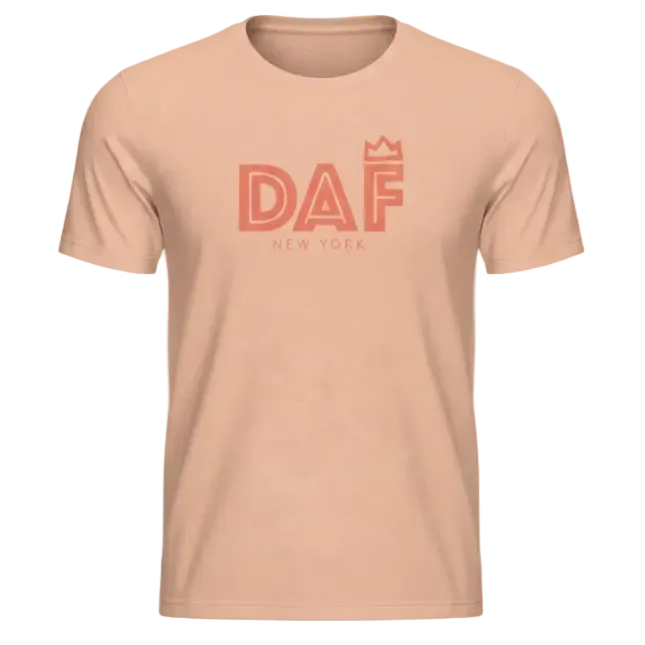 DAF Pastel T-Shirt – Heather Peach 3D Ghost Mannequin