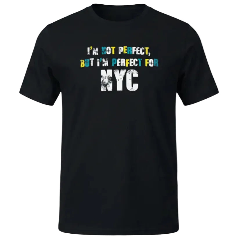 I'm Not Perfect Black Tee
