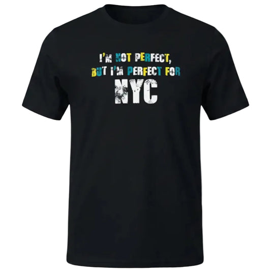 I'm Not Perfect Black Tee