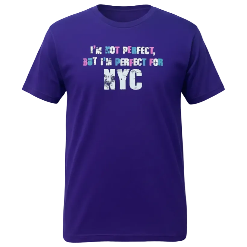 I'm Not Perfect Purple Tee