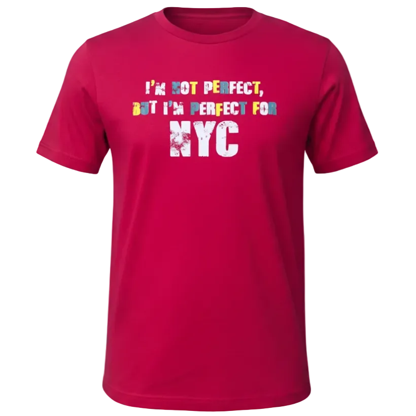 I'm Not Perfect Red Tee