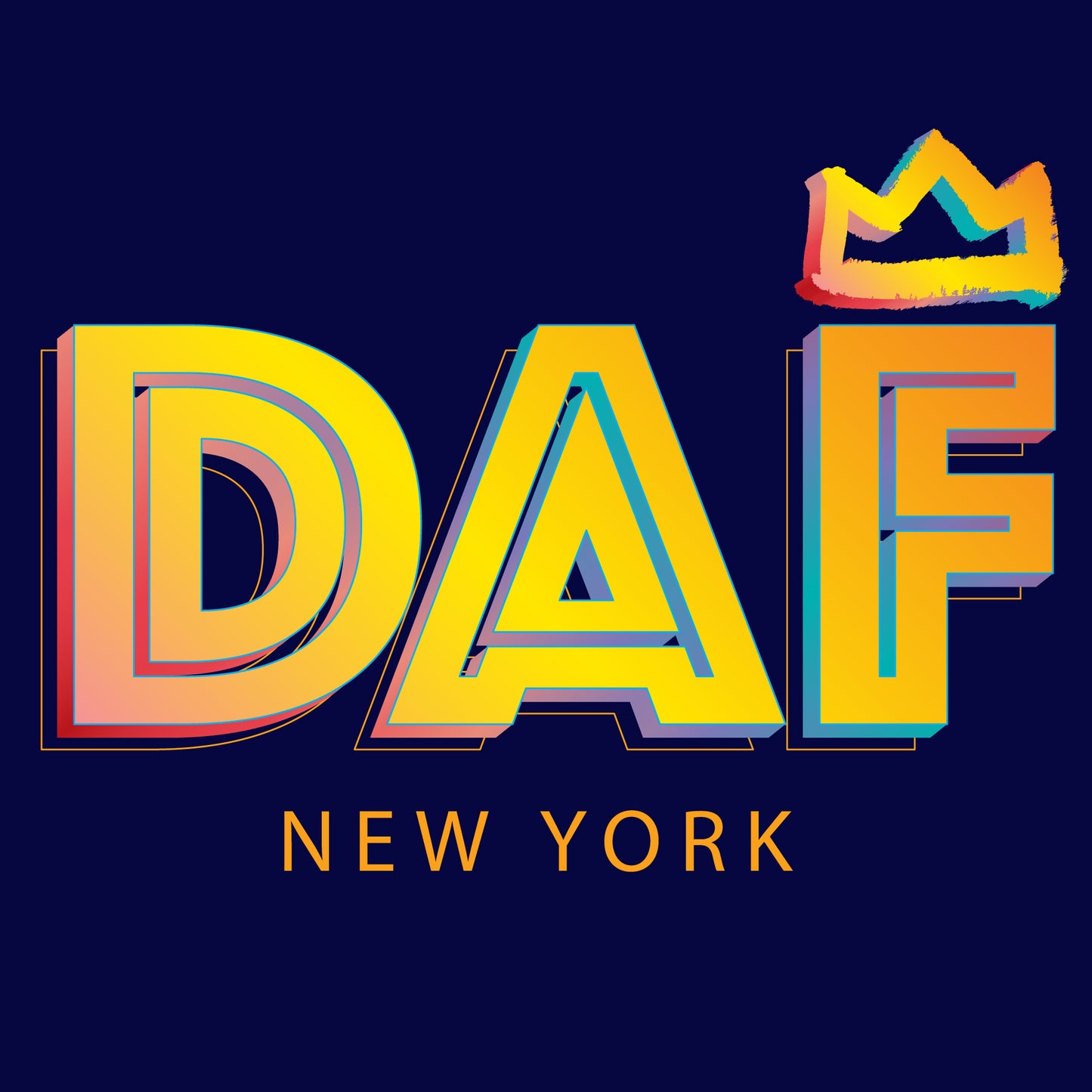 DAF 3D Gradient Logo T-shirt