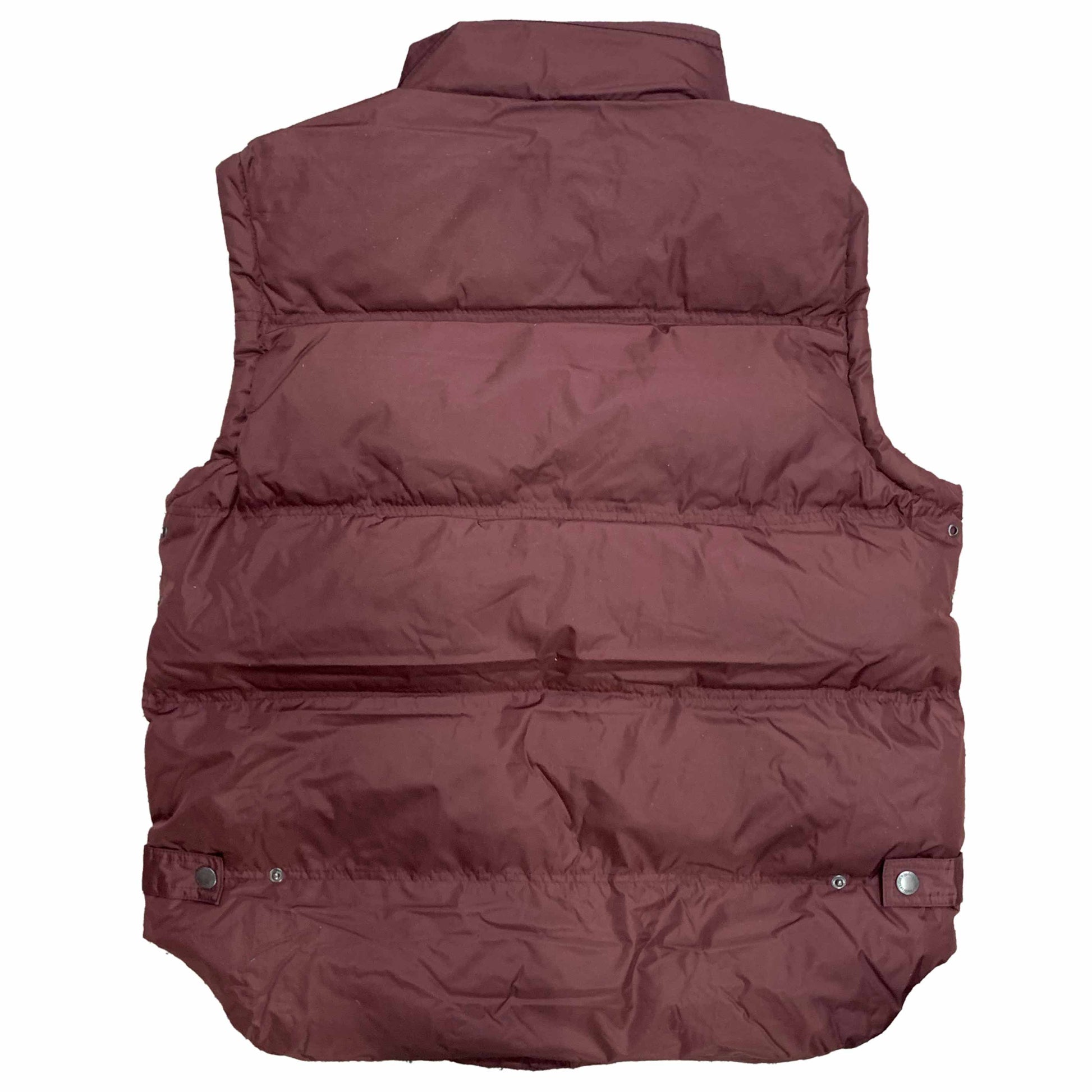 Oversized Burgundy Down Vest Old Navy Large Burgundy Puffer Vest