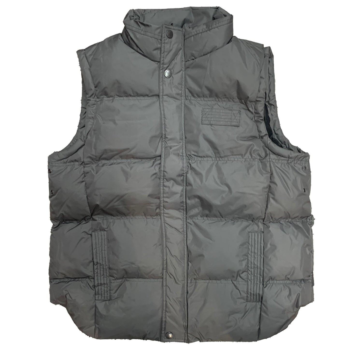 Oversize Charcoal Grey Puffer Vest