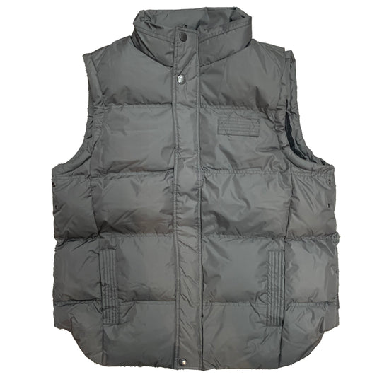 Oversize Charcoal Grey Puffer Vest