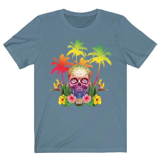 DAF Tropical Skull Earth Tone T-shirt