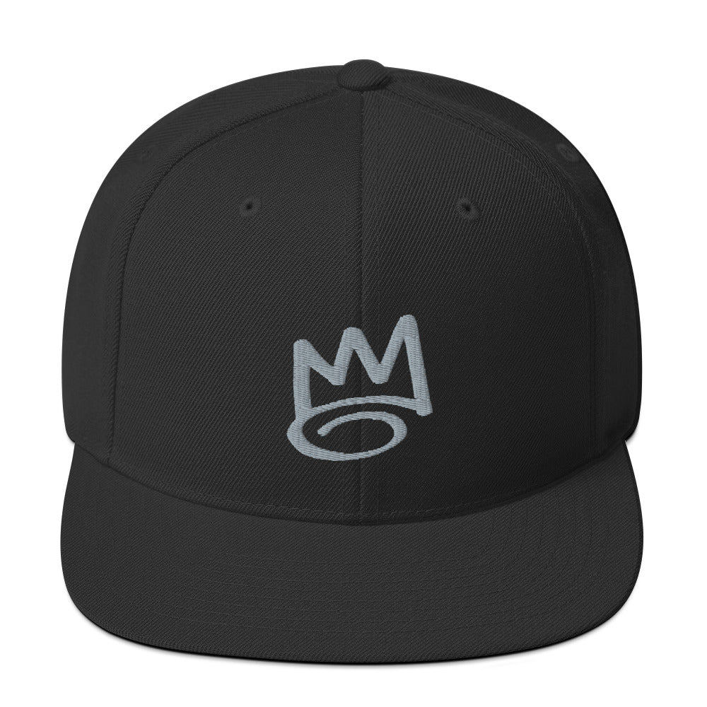 DAF Graffiti Crown Silver on Black Snapback