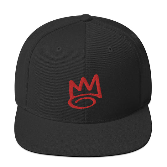DAF Graffiti Crown Red on Black Snapback