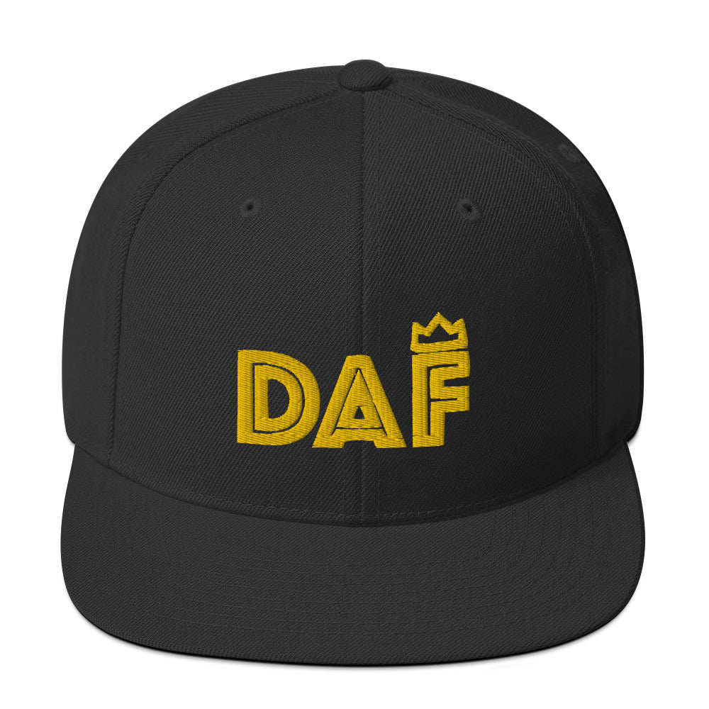 DAF Gold on Black Snapback