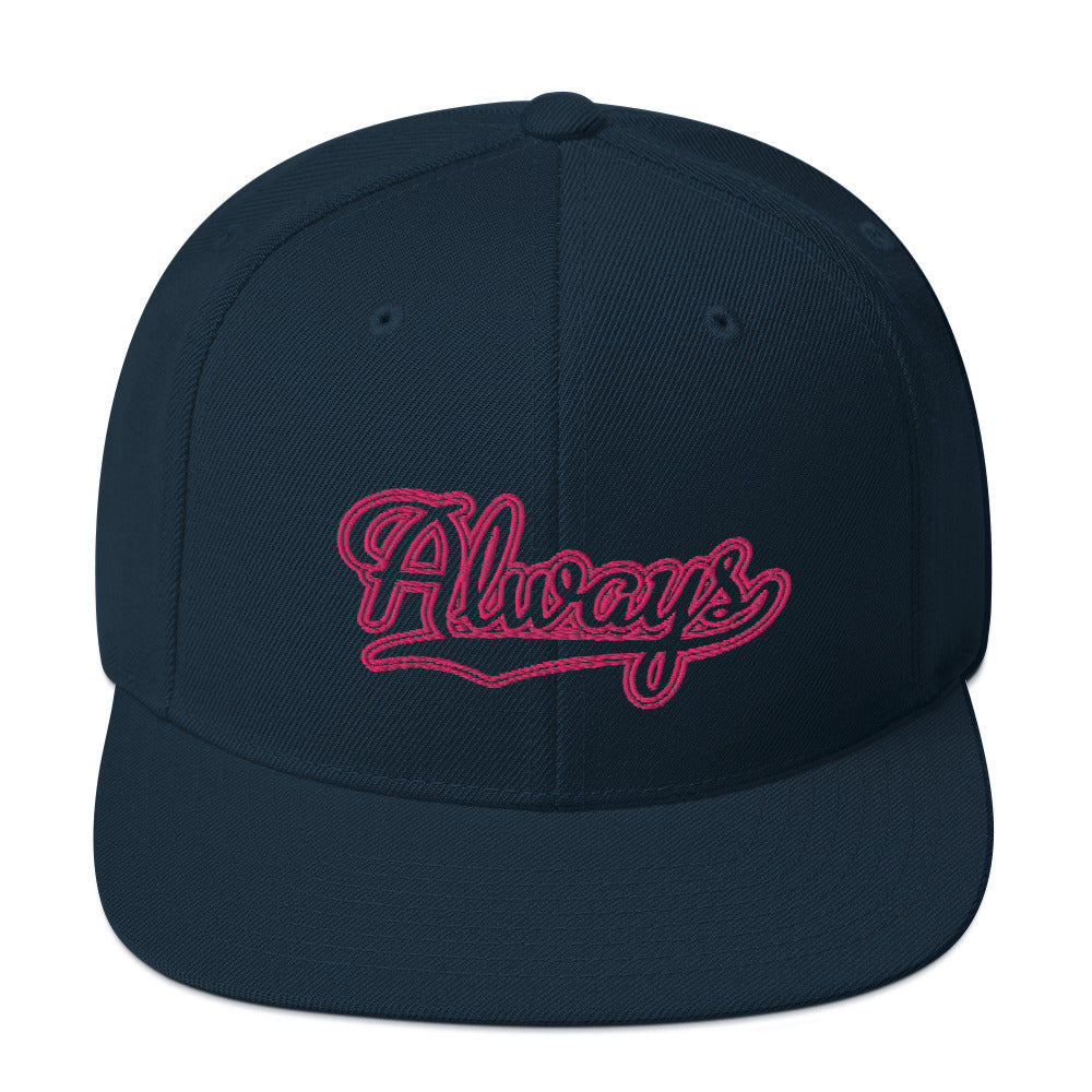 DAF Always Pink on Dark Navy Snapback