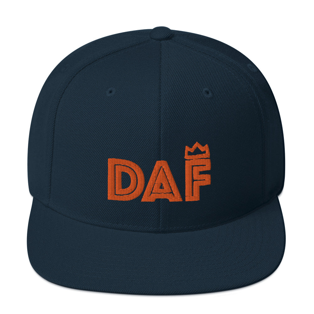 DAF Orange on Navy Snapback