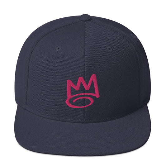 DAF Graffiti Crown Pink on Navy Snapback