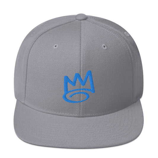 DAF Graffiti Crown Aqua on Silver Snapback